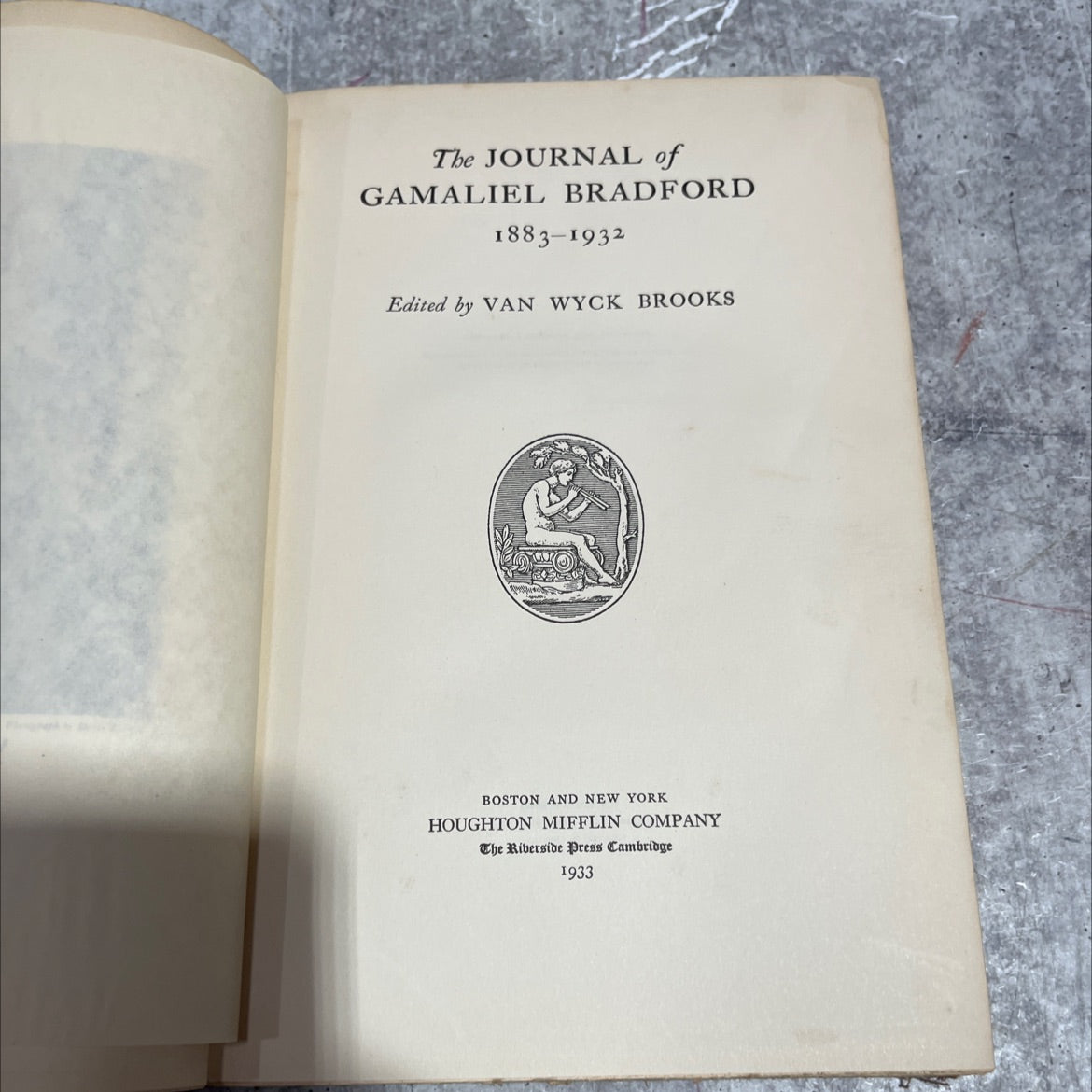 the journal of gamaliel bradford book, by gamaliel bradford, 1933 Hardcover image 2