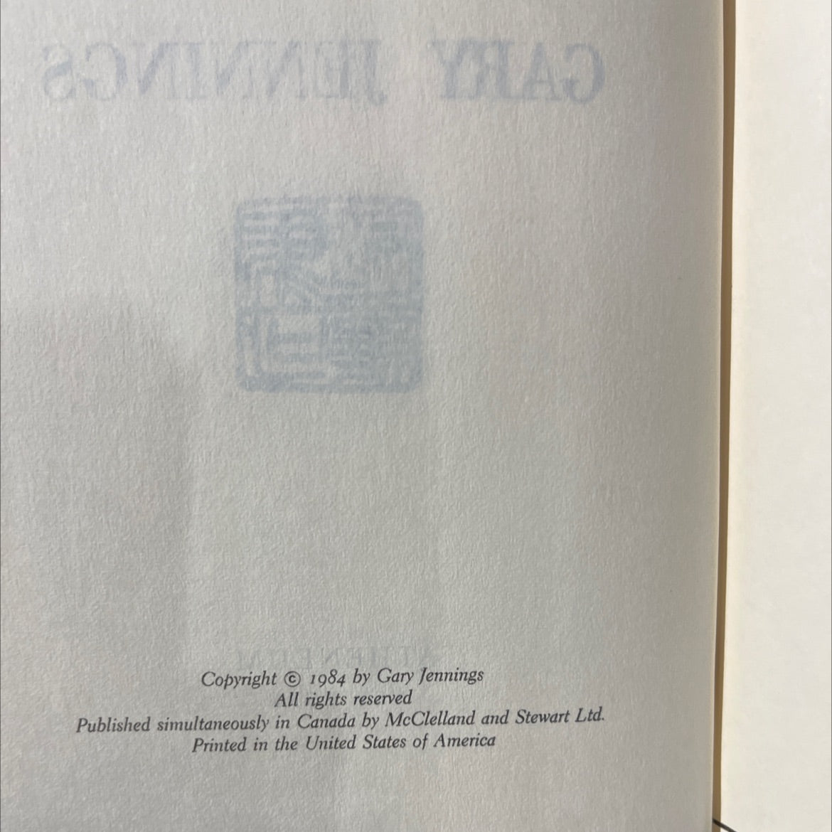 the journeyer book, by gary jennings, 1984 Hardcover image 3