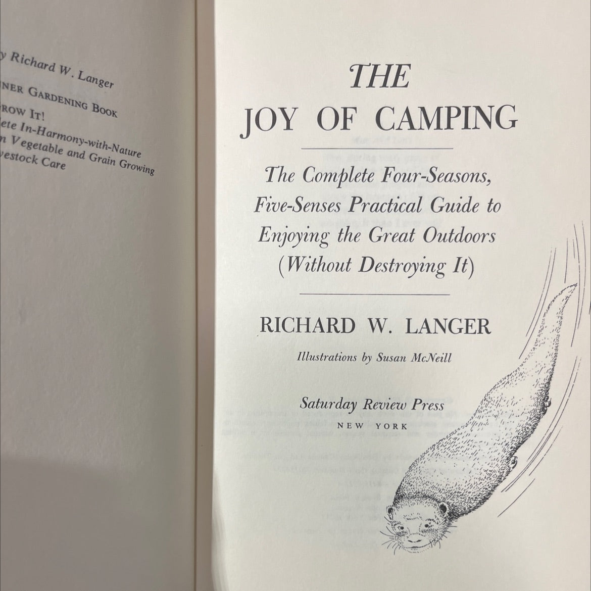 the joy of camping book, by richard w. langer, 1973 Hardcover image 2
