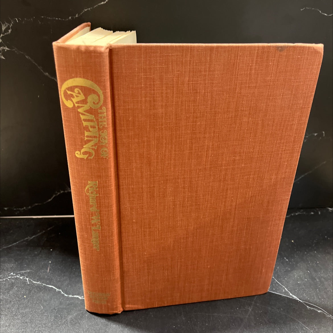 the joy of camping book, by richard w. langer, 1973 Hardcover, Vintage image 1