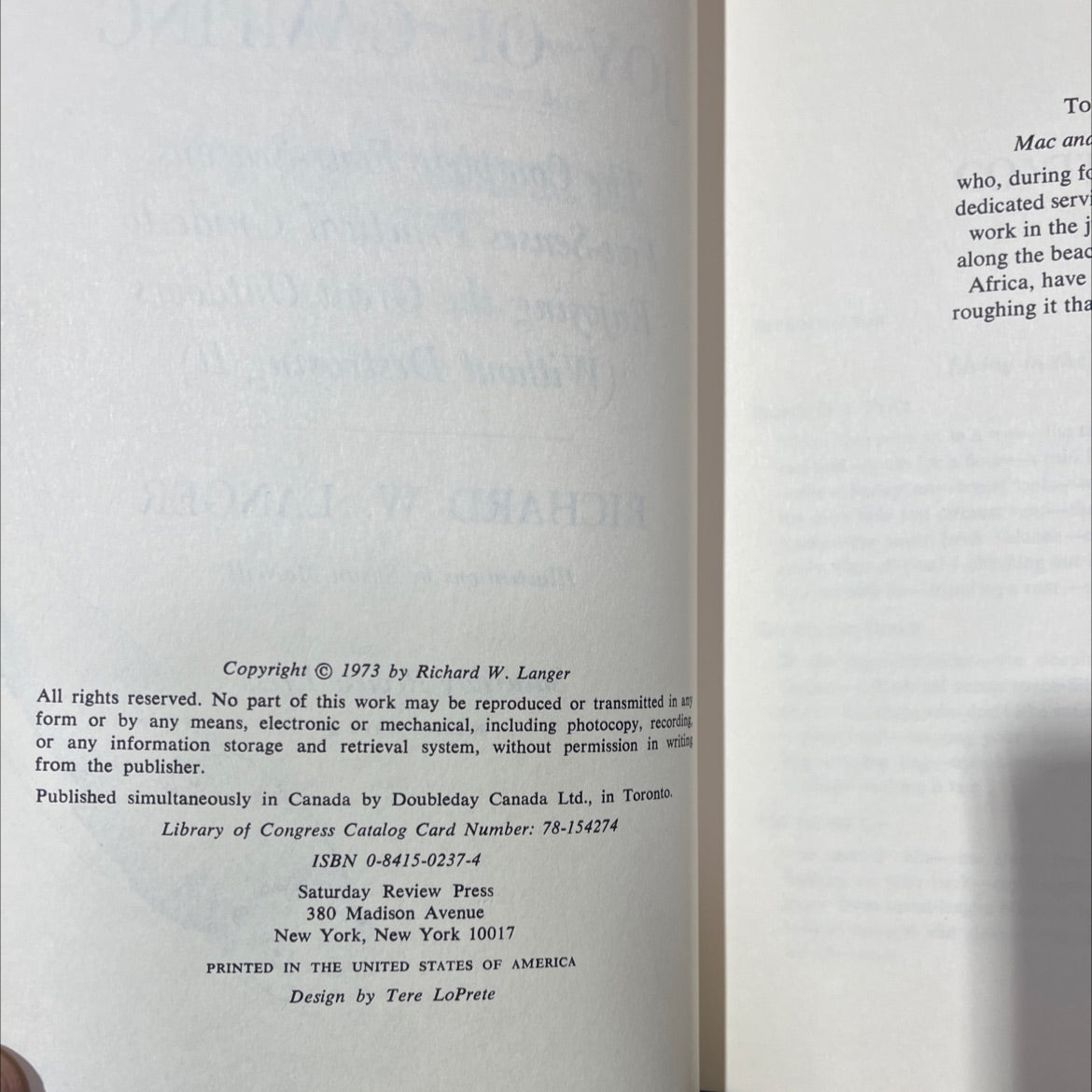 the joy of camping book, by richard w. langer, 1973 Hardcover, Vintage image 3