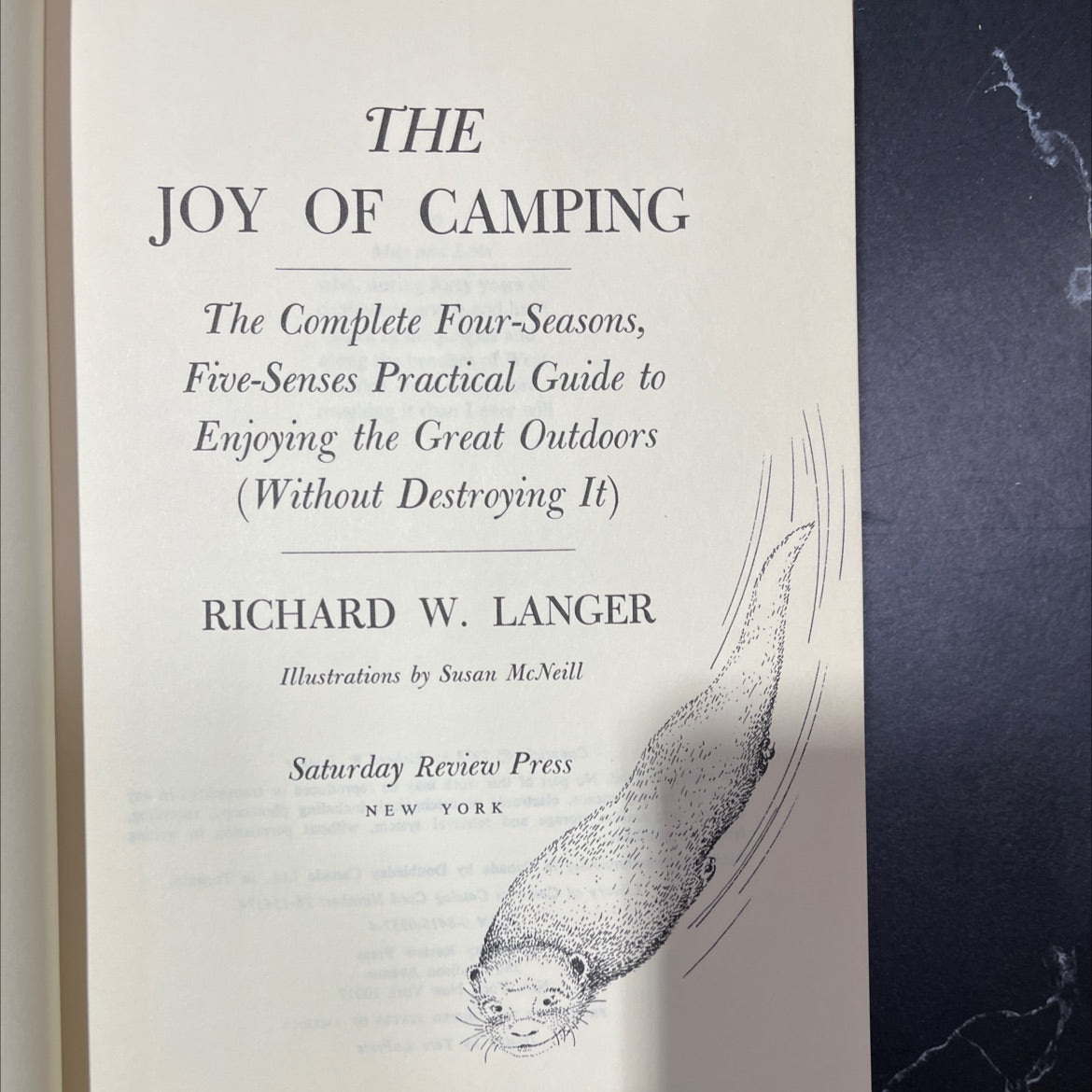 the joy of camping book, by richard w. langer, 1973 Hardcover, Vintage image 2