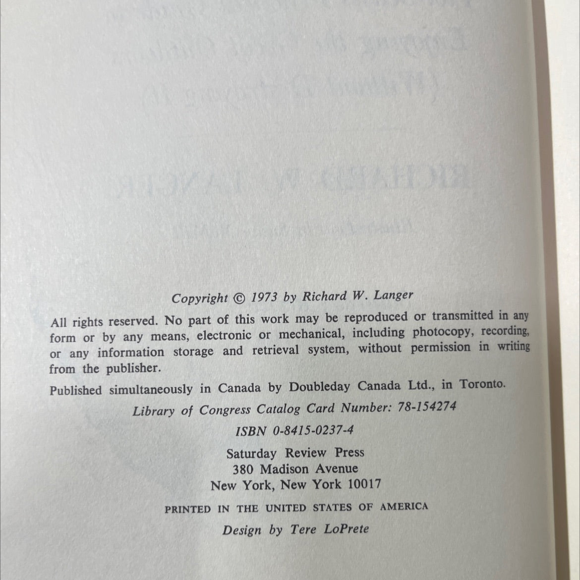 the joy of camping book, by richard w. langer, 1973 Hardcover image 3