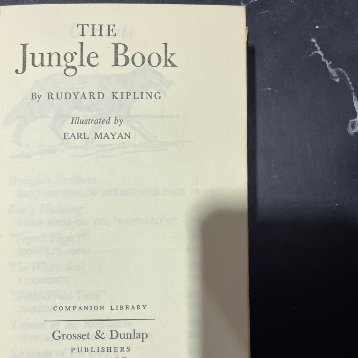 the jungle book book, by rudyard kipling, 1963 Hardcover image 2