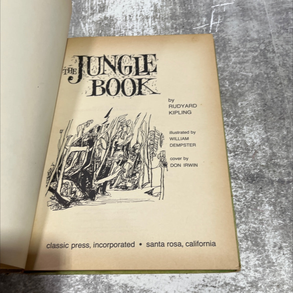 the jungle book book, by rudyard kipling, 1968 Hardcover image 2