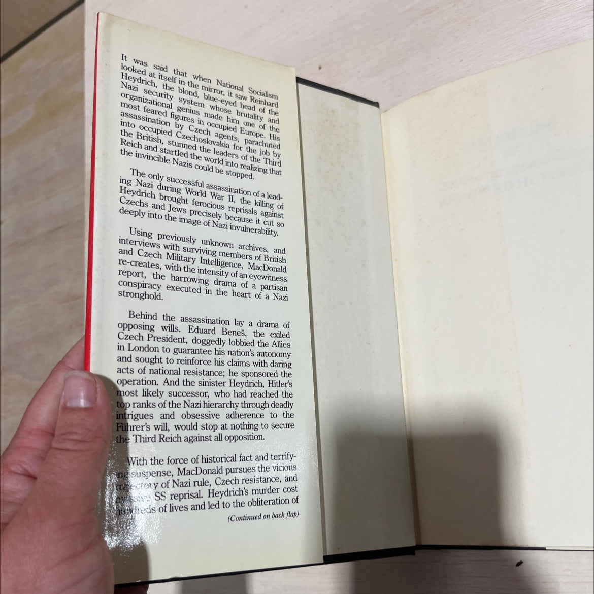 the killing of ss obergruppenführer reinhard heydrich book, by Callum MacDonald, 1989 Hardcover image 4