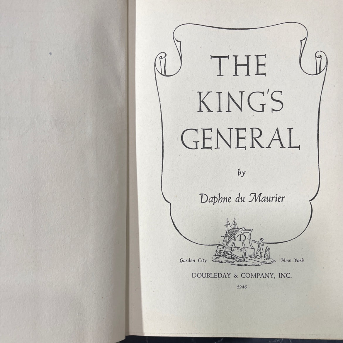 the king's general book, by daphne du maurier, 1946 Hardcover image 2