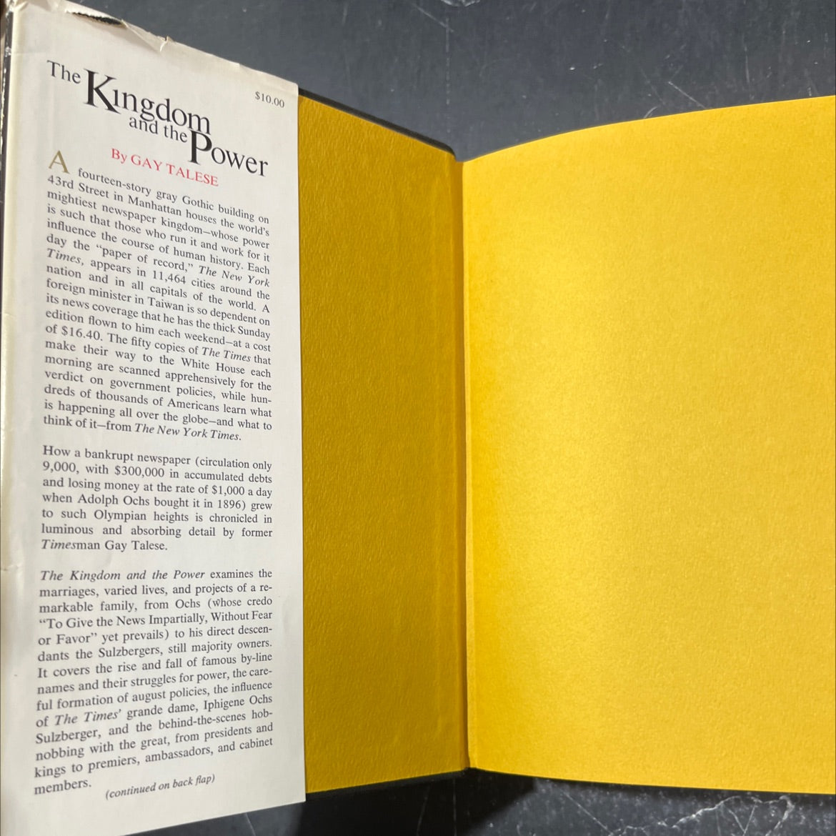 the kingdom and the power book, by gay talese, 1969 Hardcover image 4