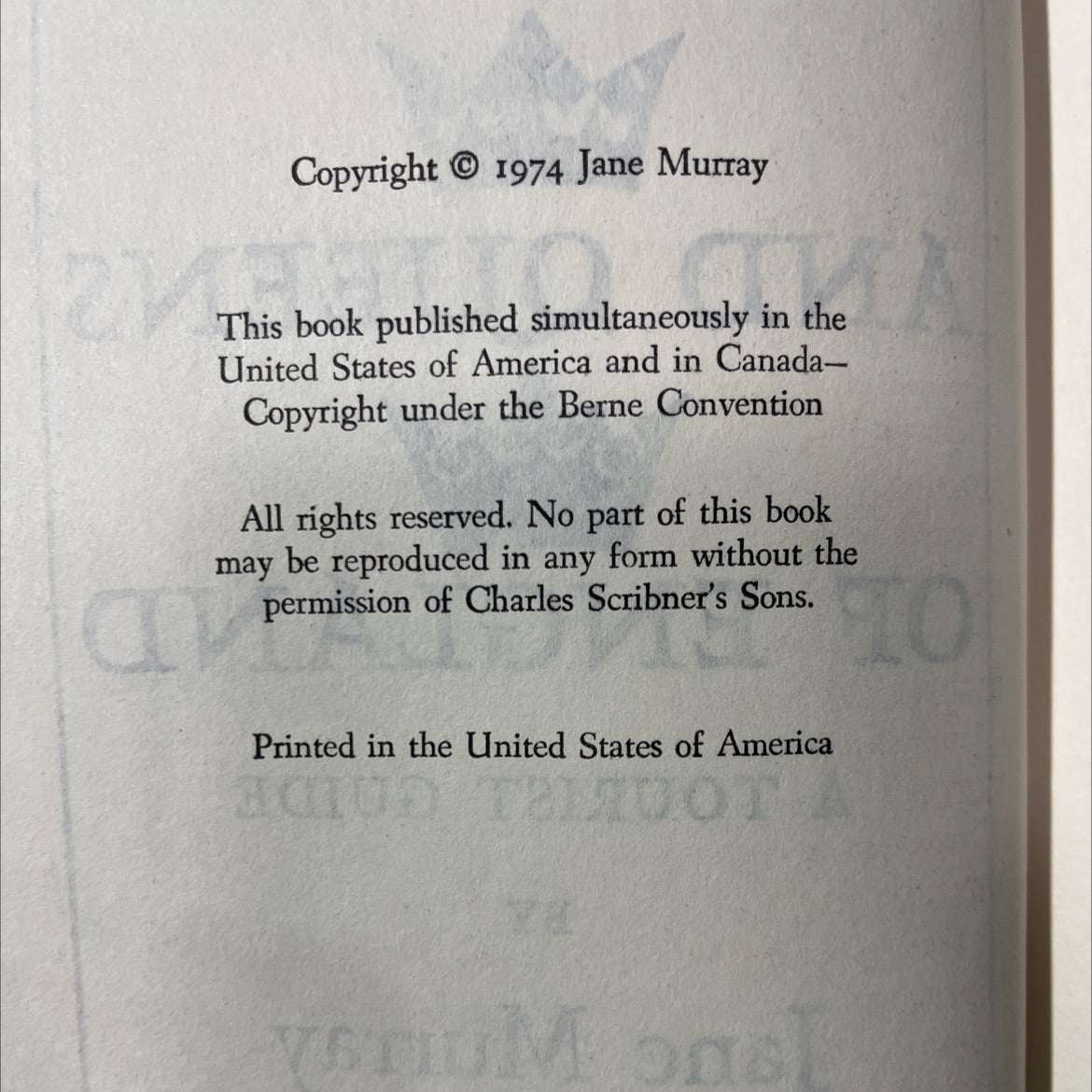 the kings and queens of england a tourist guide book, by jane murray, 1974 Hardcover image 3