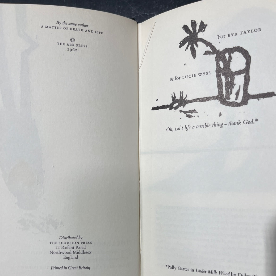 the labour of love book, by michael adam, 1962 Hardcover image 3
