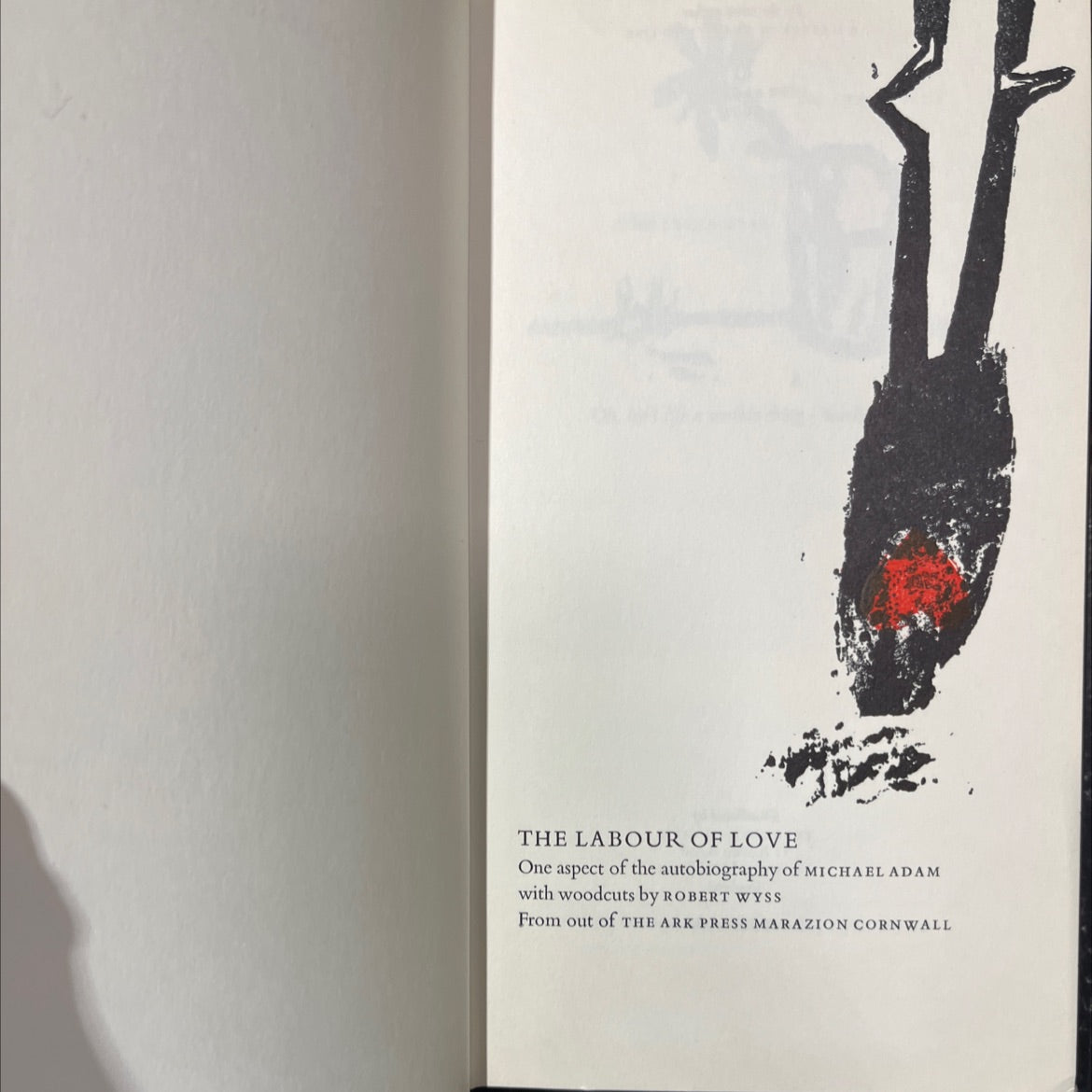 the labour of love book, by michael adam, 1962 Hardcover image 2