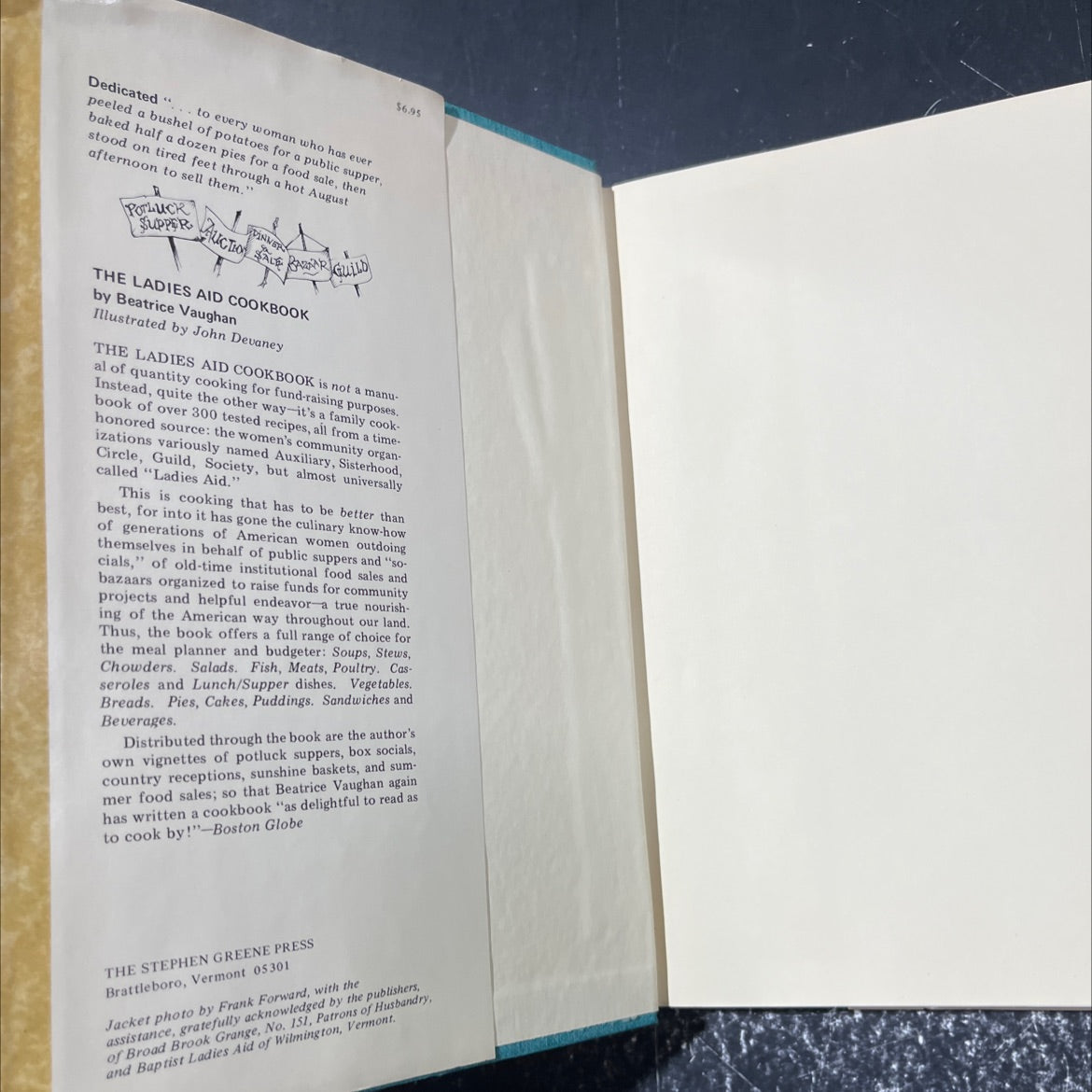 the ladies aid cookbook book, by beatrice vaughan, 1971 Hardcover image 4