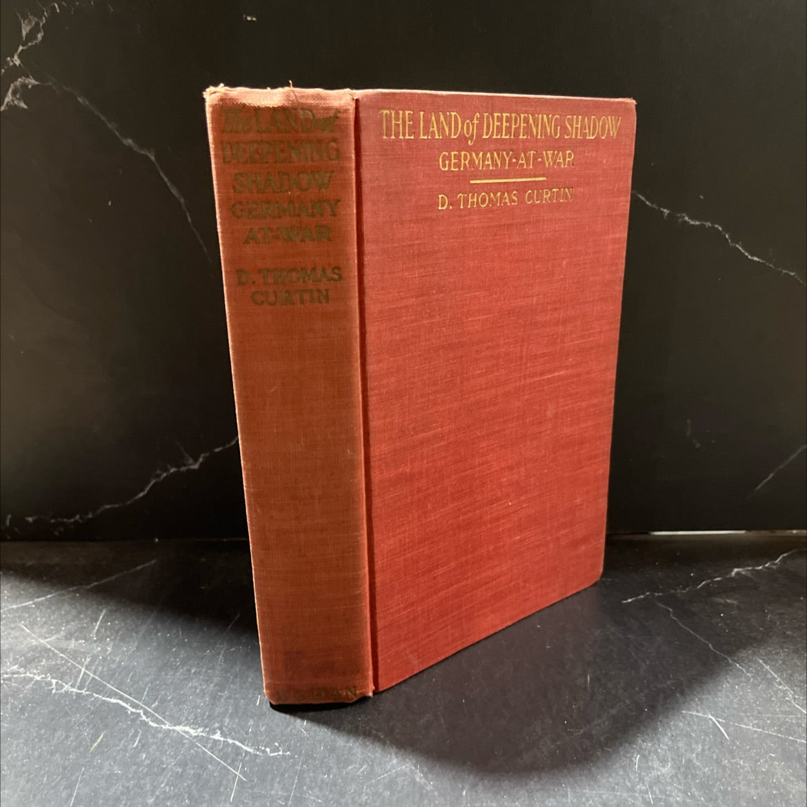 the land of deepening shadow germany-at-war book, by d. thomas curtin, 1917 Hardcover image 1