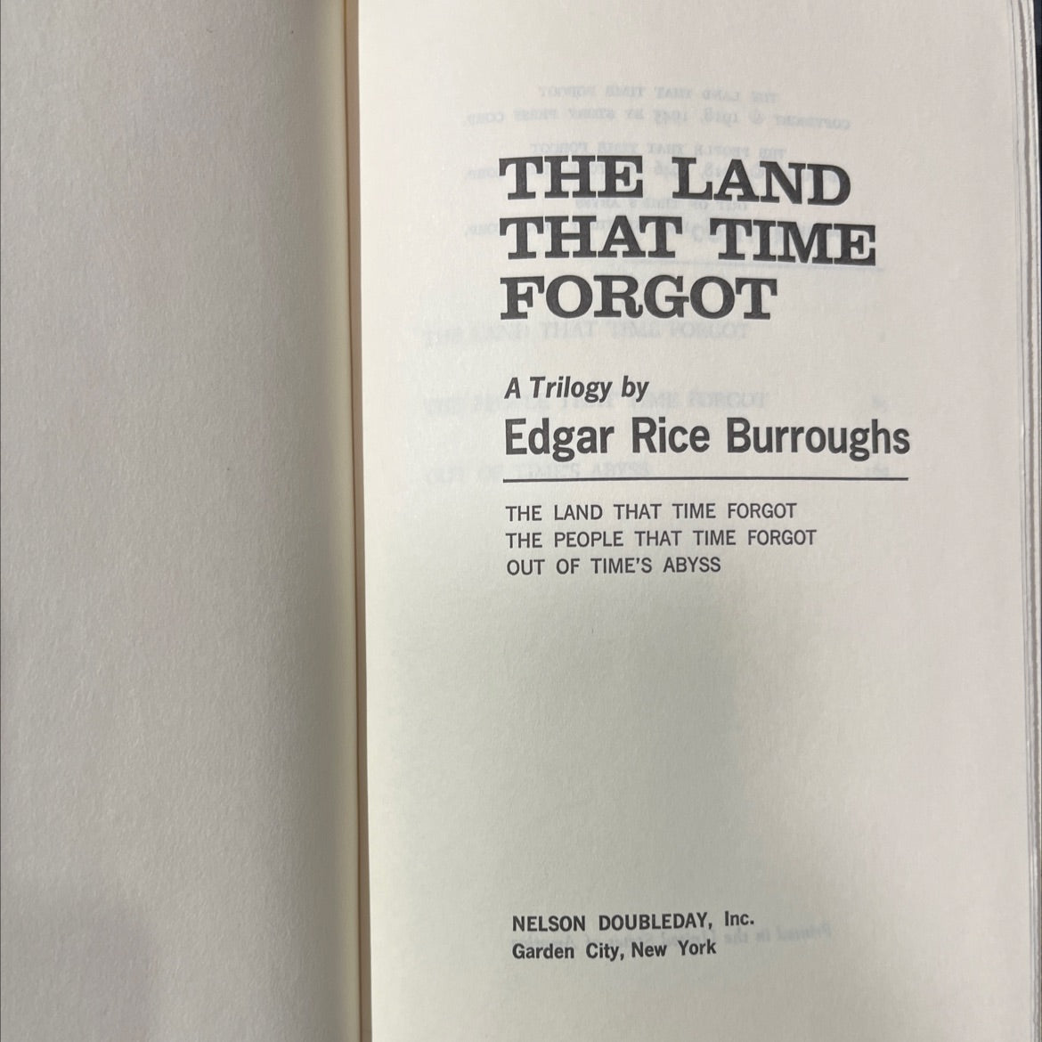 the land that time forgot a trilogy book, by edgar rice burroughs, 1946 Hardcover image 2