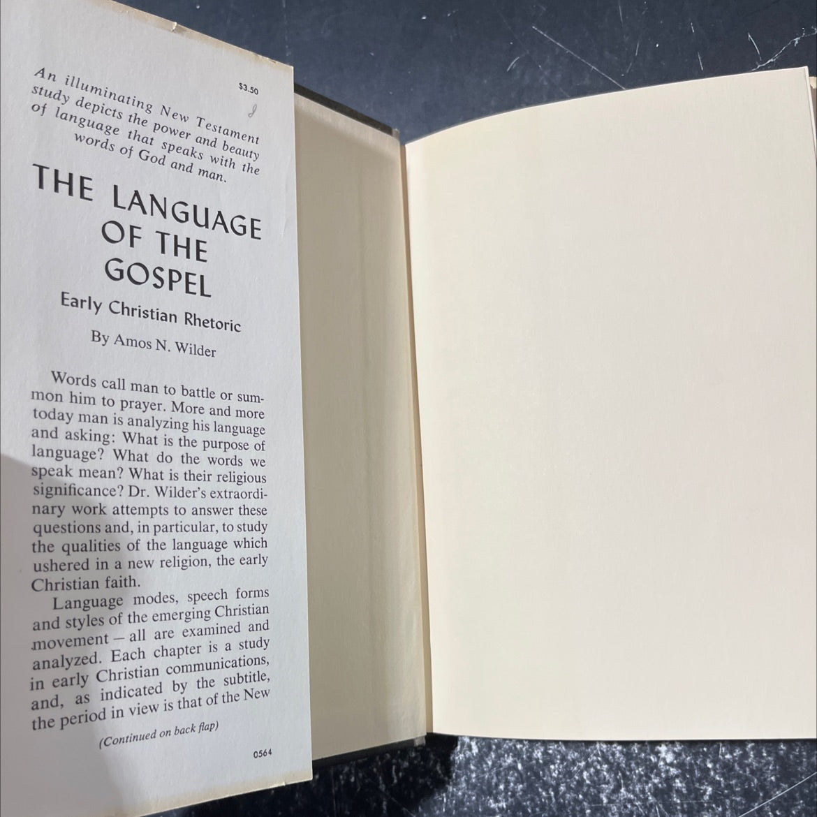 the language of the gospel book, by amos n. wilder, 1964 Hardcover image 4
