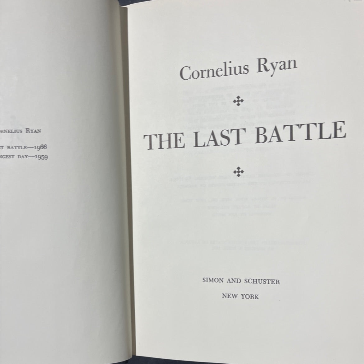 the last battle book, by cornelius ryan, 1966 Hardcover image 2