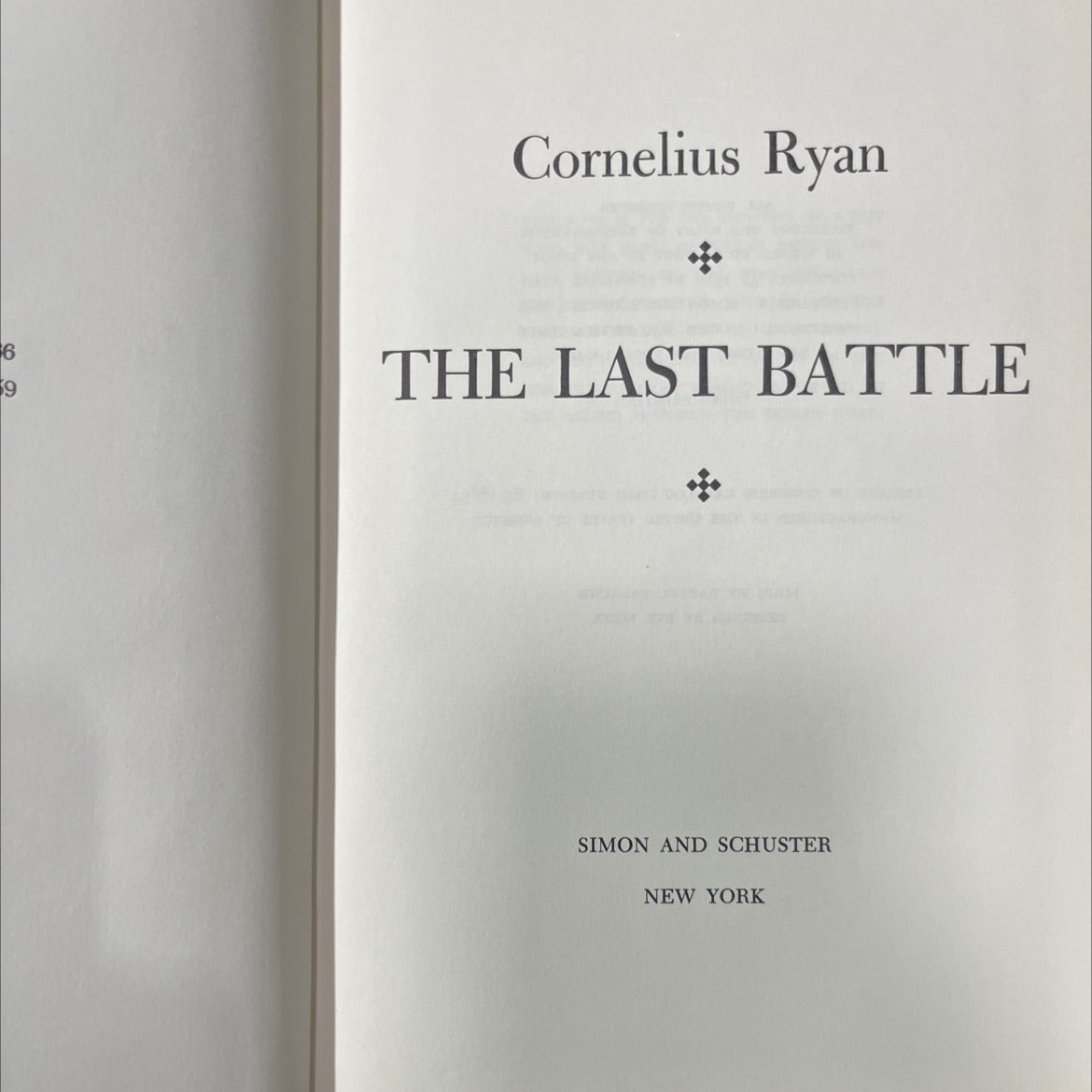 the last battle book, by cornelius ryan, 1966 Hardcover image 2