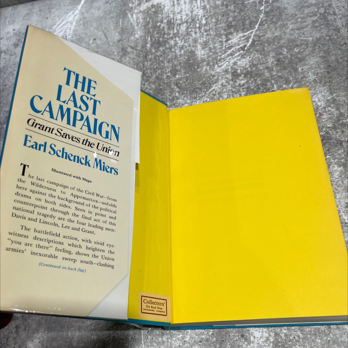 the last campaign grant saves the union book, by Earl Schenck Miers, 1972 Hardcover image 4