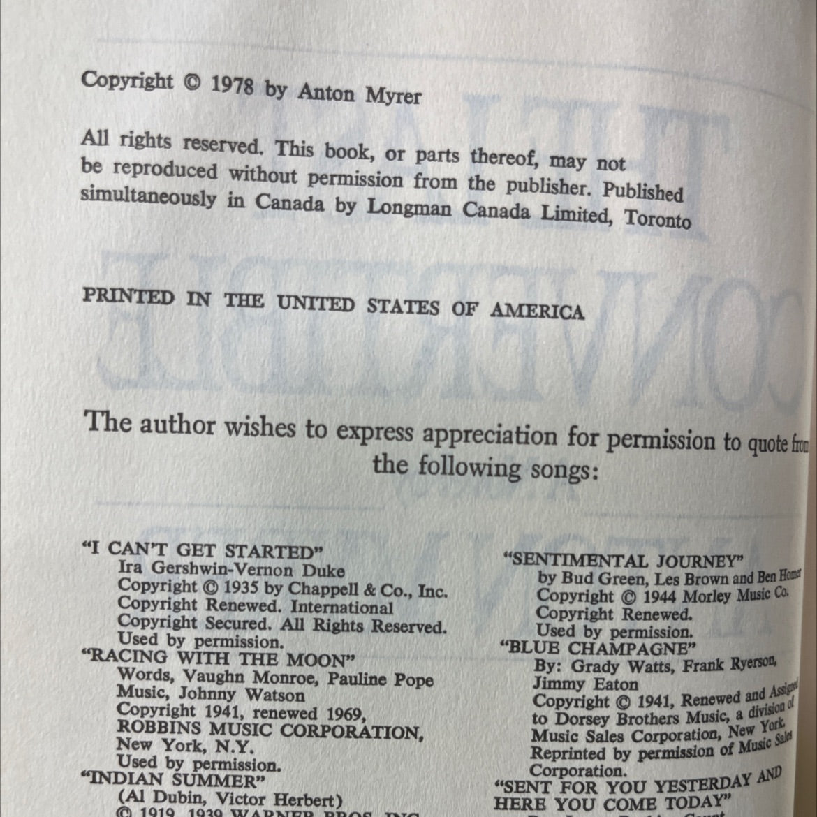 the last convertible book, by anton myrer, 1978 Hardcover image 3