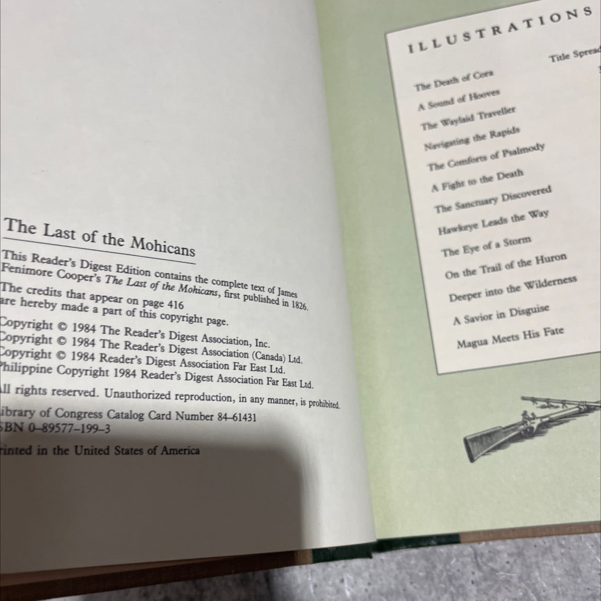 the last of the mohicans book, by james fenimore cooper, 1984 Hardcover image 3