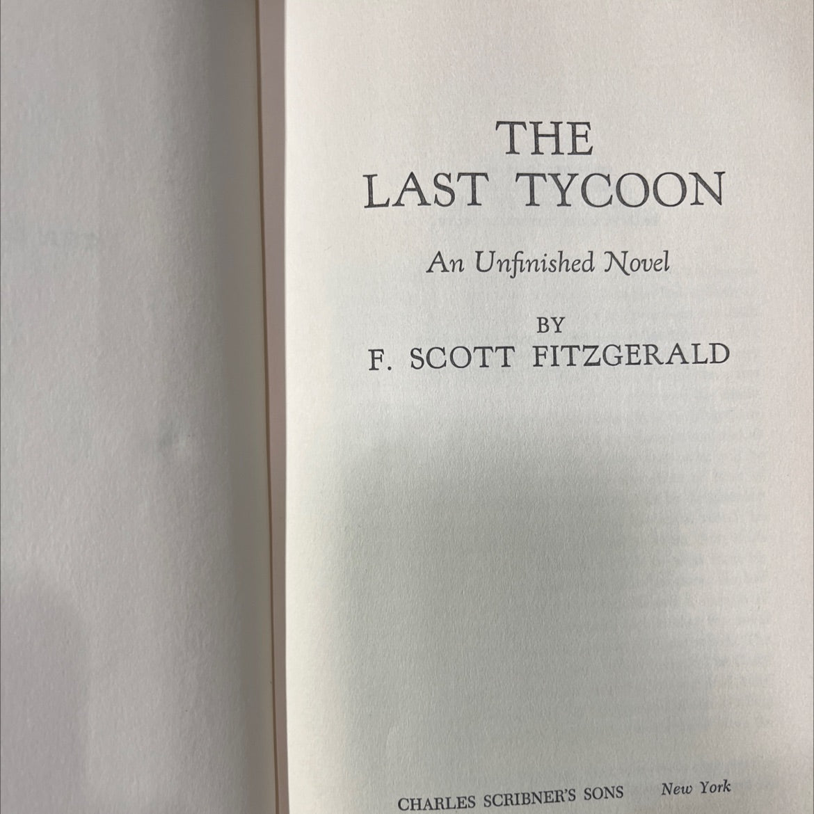 the last tycoon an unfinished novel book, by f. scott fitzgerald, 1969 Hardcover image 2