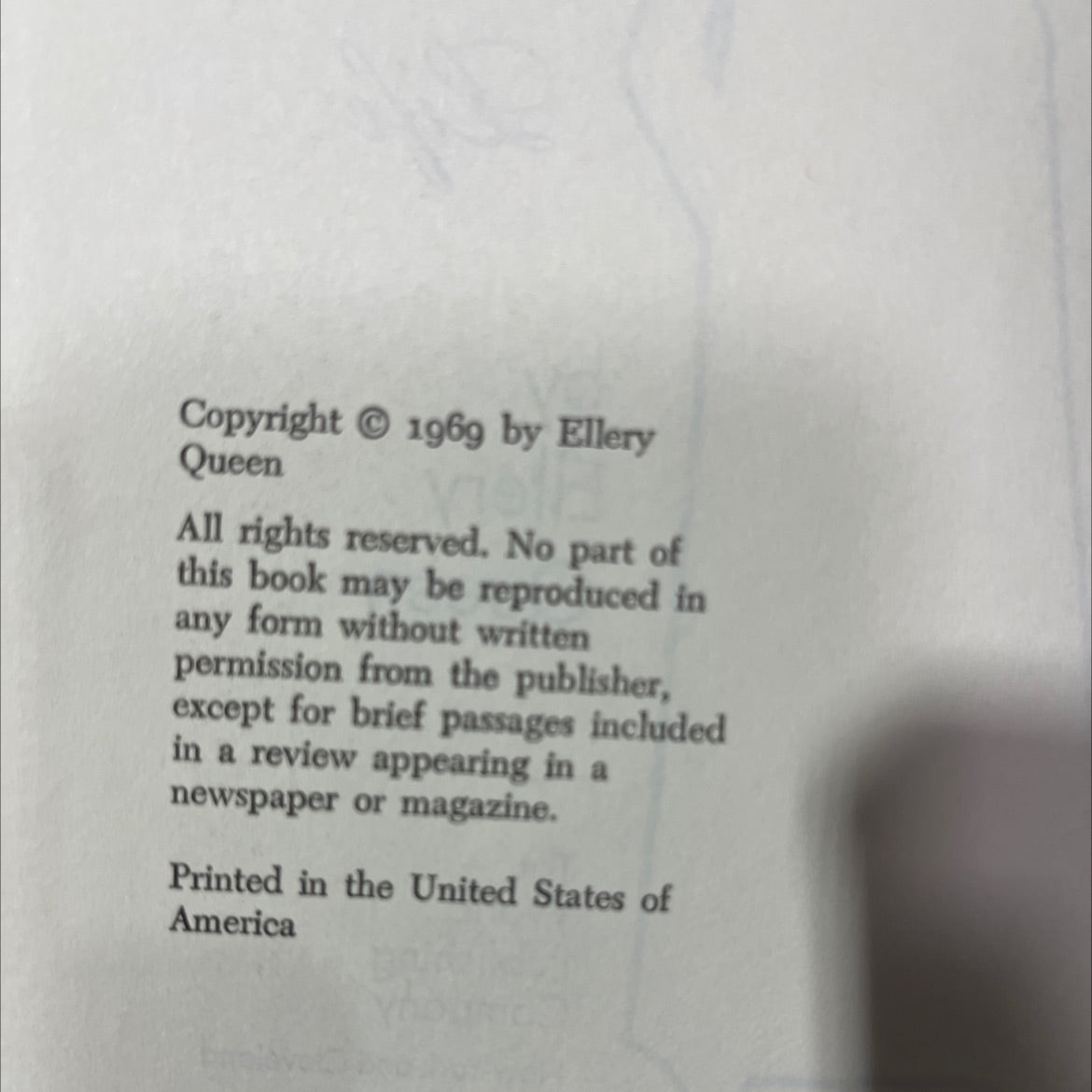 the last woman in his life book, by Ellery Queen, 1969 Hardcover image 3