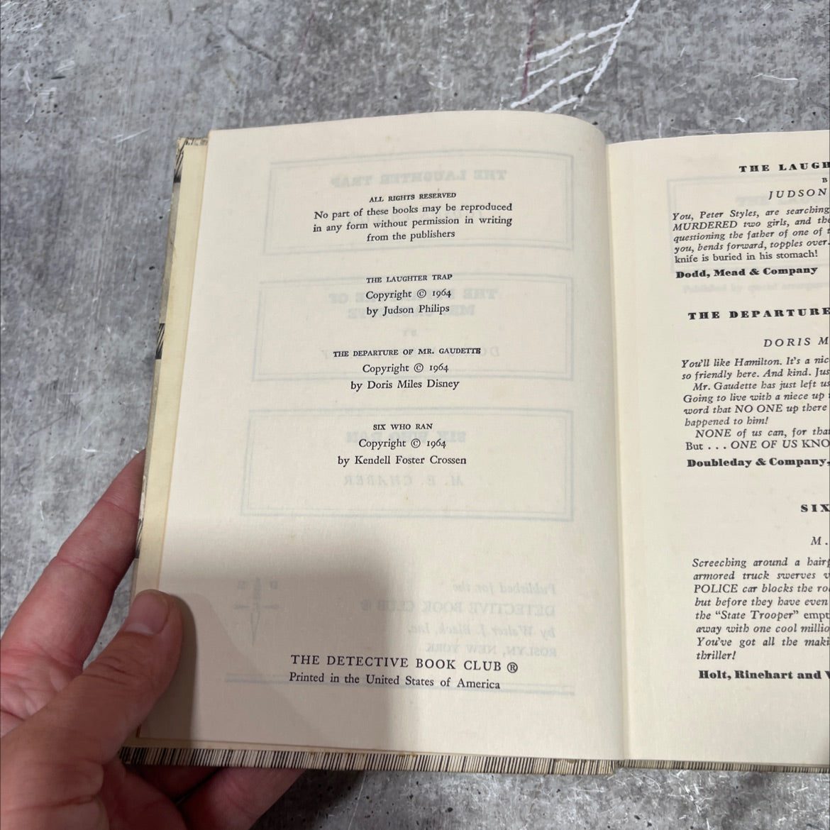 the laughter trap book, by judson philips, 1964 Hardcover image 3