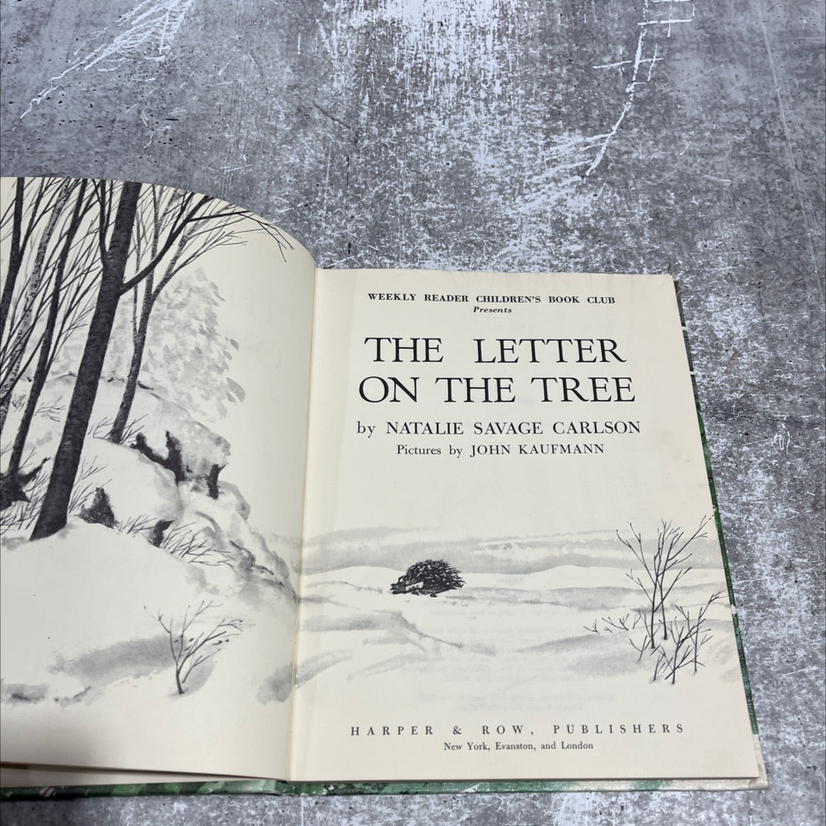 the letter on the tree book, by natalie savage carlson, 1964 Hardcover image 2