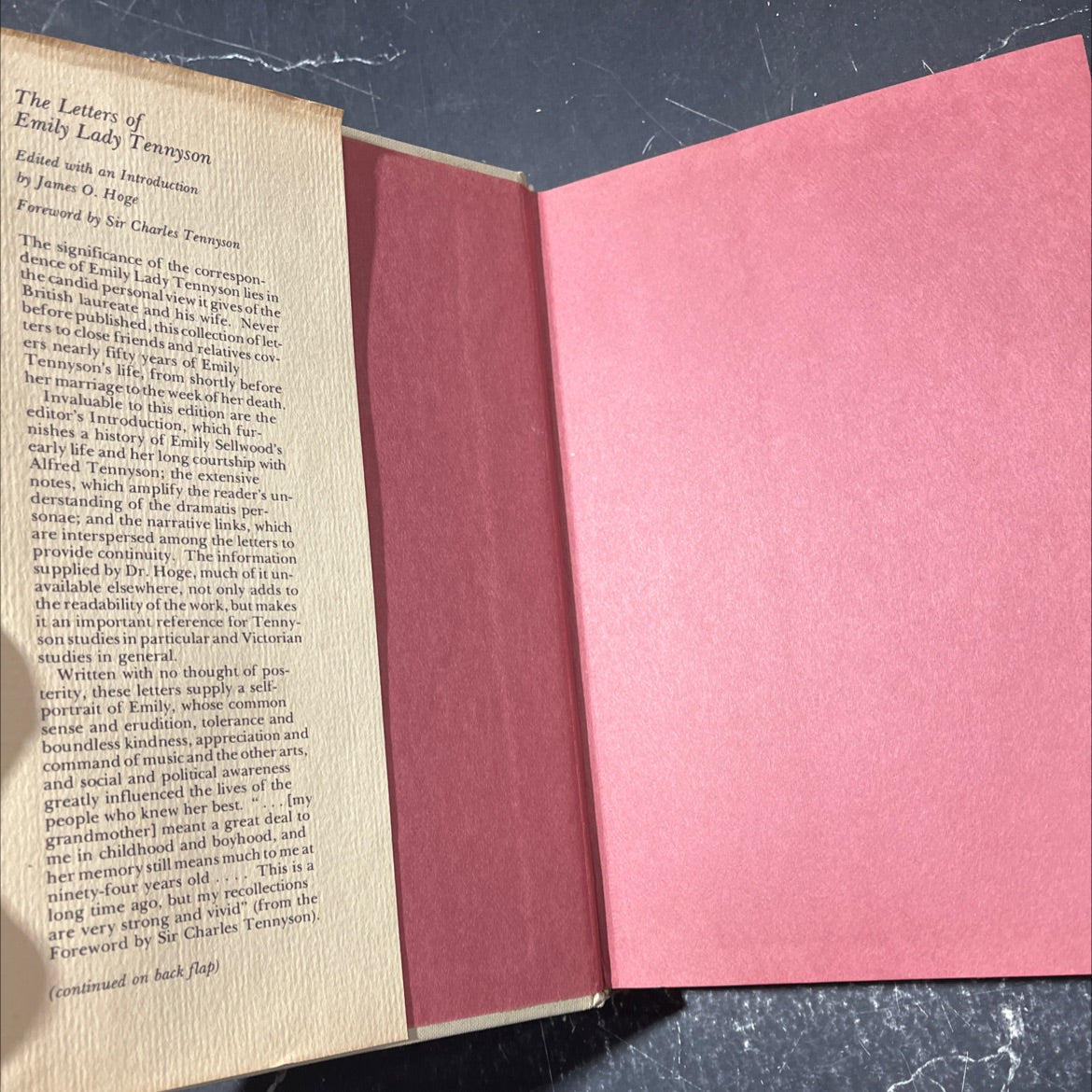 the letters of emily lady tennyson book, by emily lady tennyson, 1974 Hardcover image 4