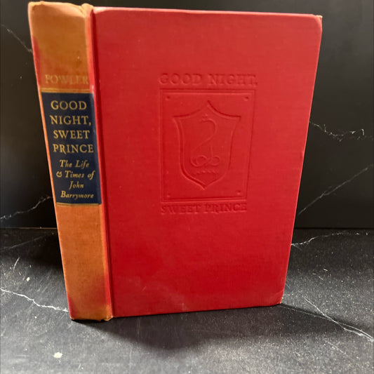 the life & times of john barrymore good night, sweet prince book, by gene fowler, 1944 Hardcover image 1