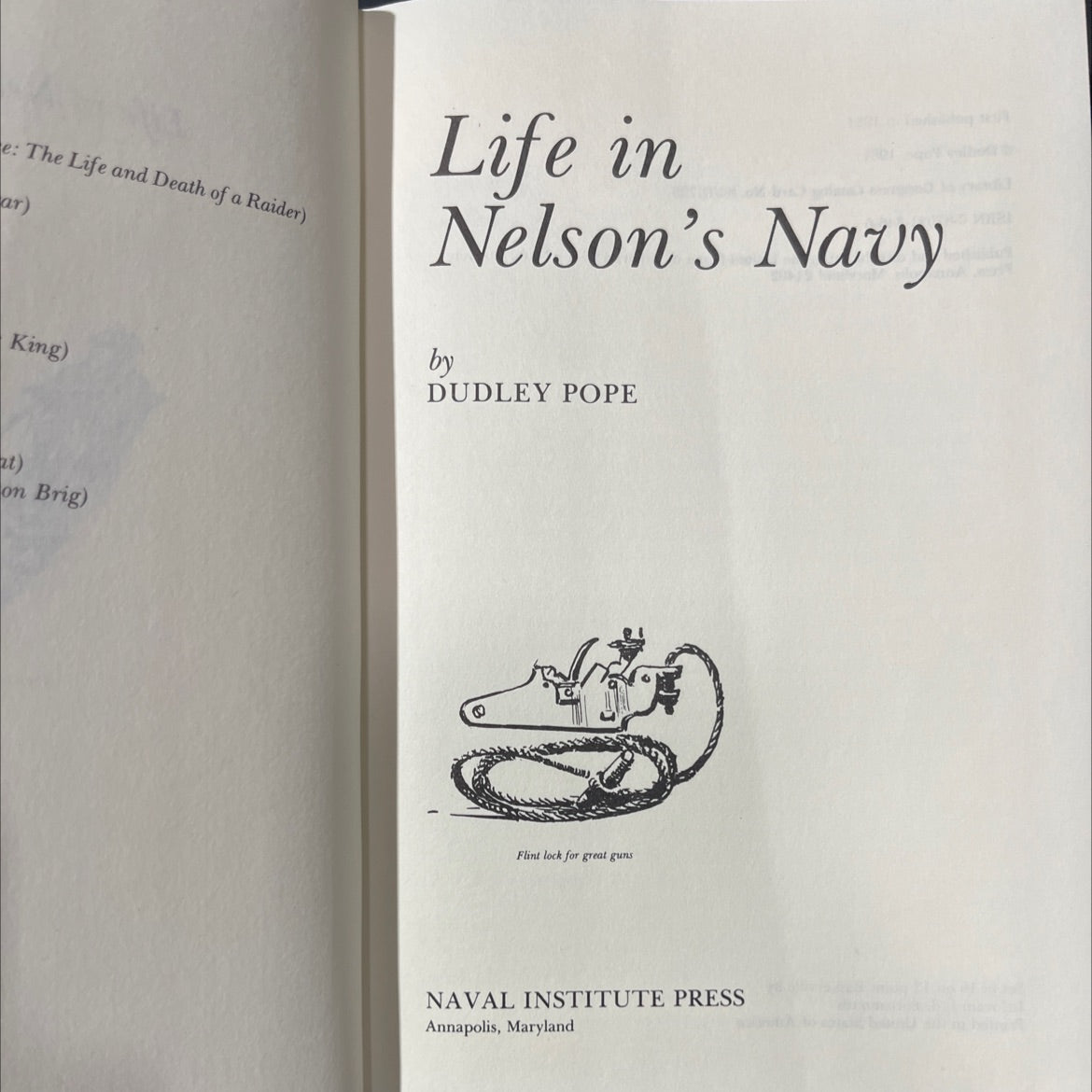 the life and death of a raider book, by dudley pope, 1981 Hardcover image 2