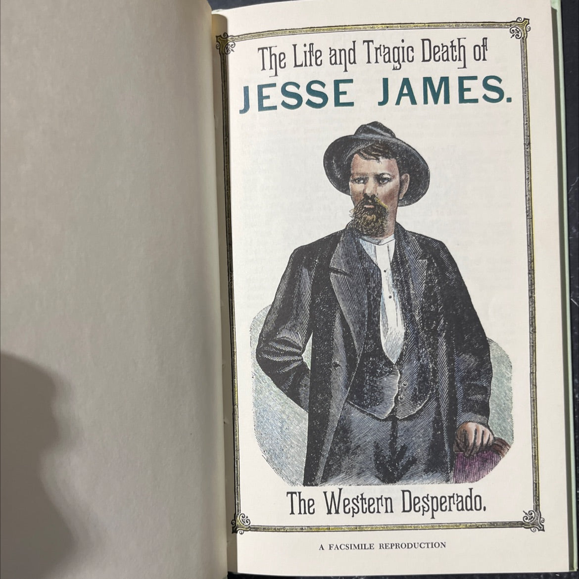 the life and tragic death of jesse james book, by unknown, 1966 Hardcover image 2