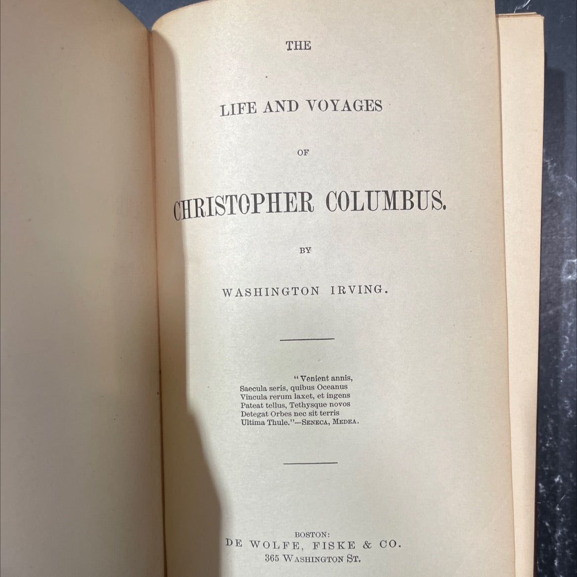 the life and voyages of christopher columbus book, by washington irving, 1970 Hardcover image 2