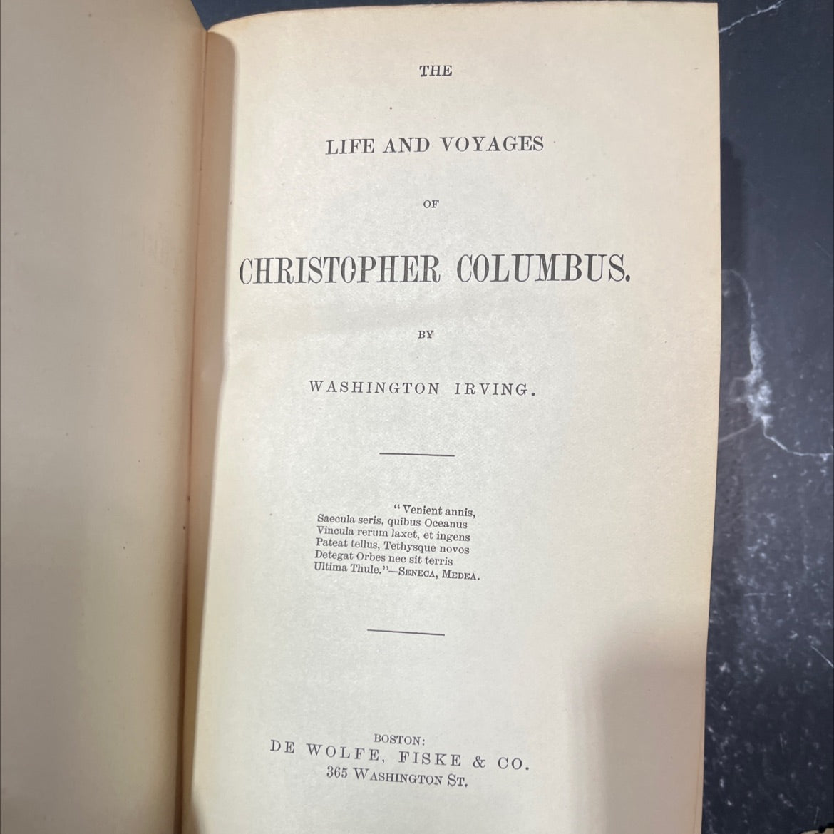 the life and voyages of christopher columbus book, by washington irving, 1970 Hardcover image 3