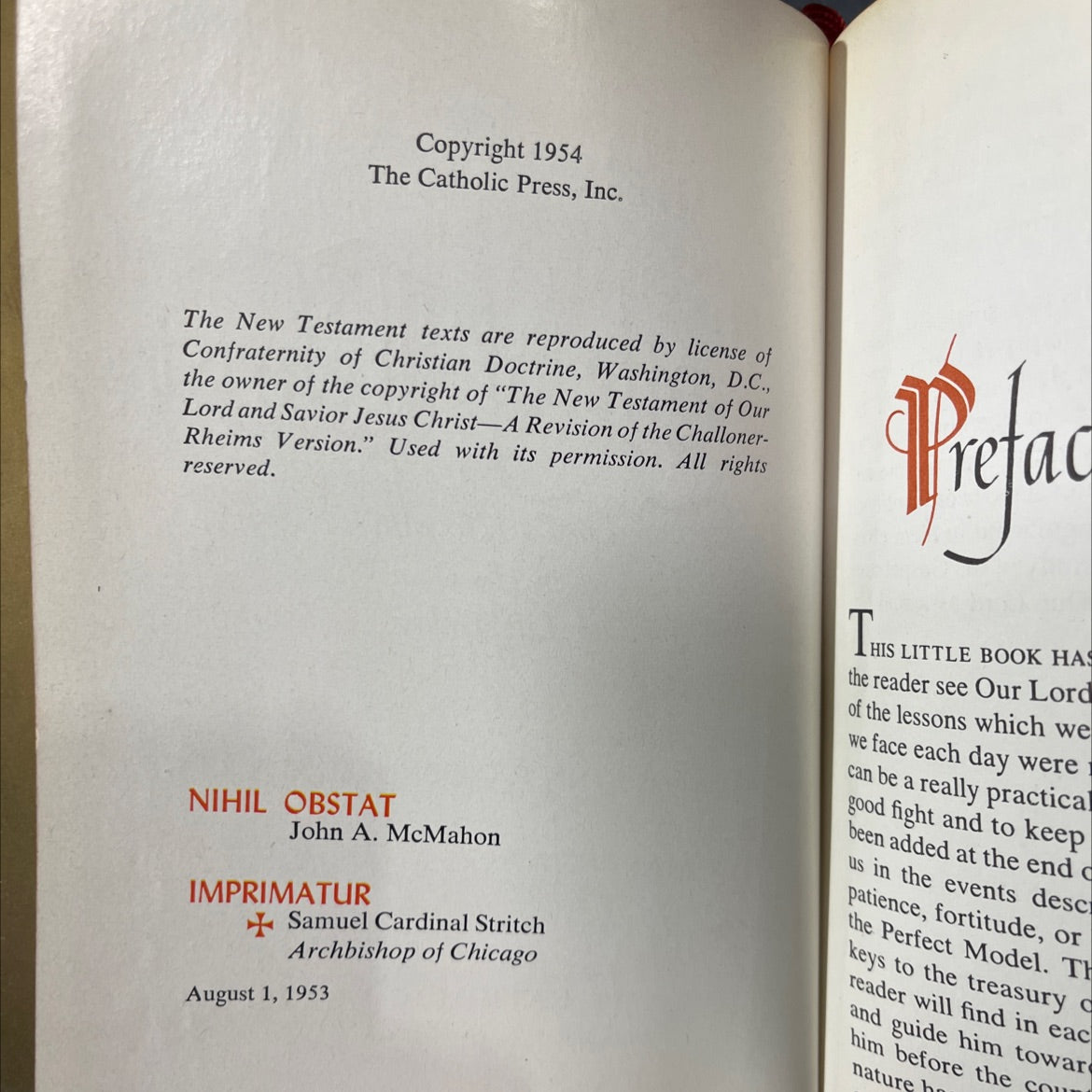 the life of christ our lord's life with lessons in his own words for our life today book, by reverend john p. image 3