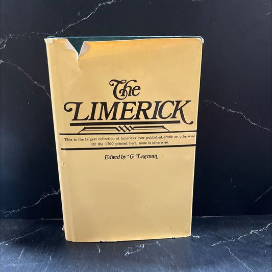 the limerick 1700 examples, with notes variants and index book, by g. legman, 1969 Hardcover image 1
