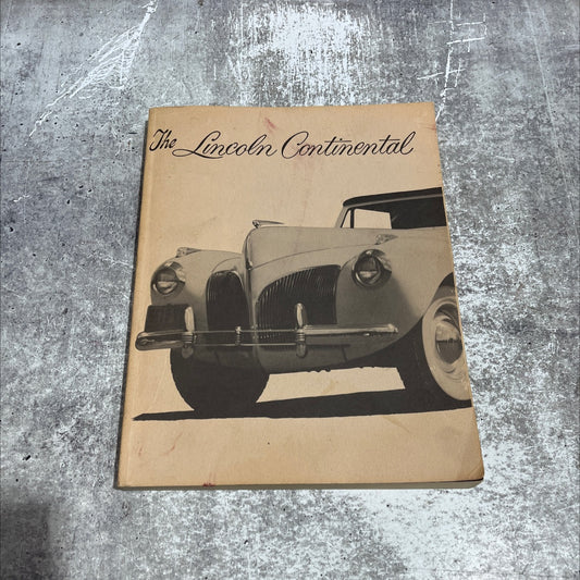 the lincoln continental book, by oc ee ritch, 1974 Paperback image 1