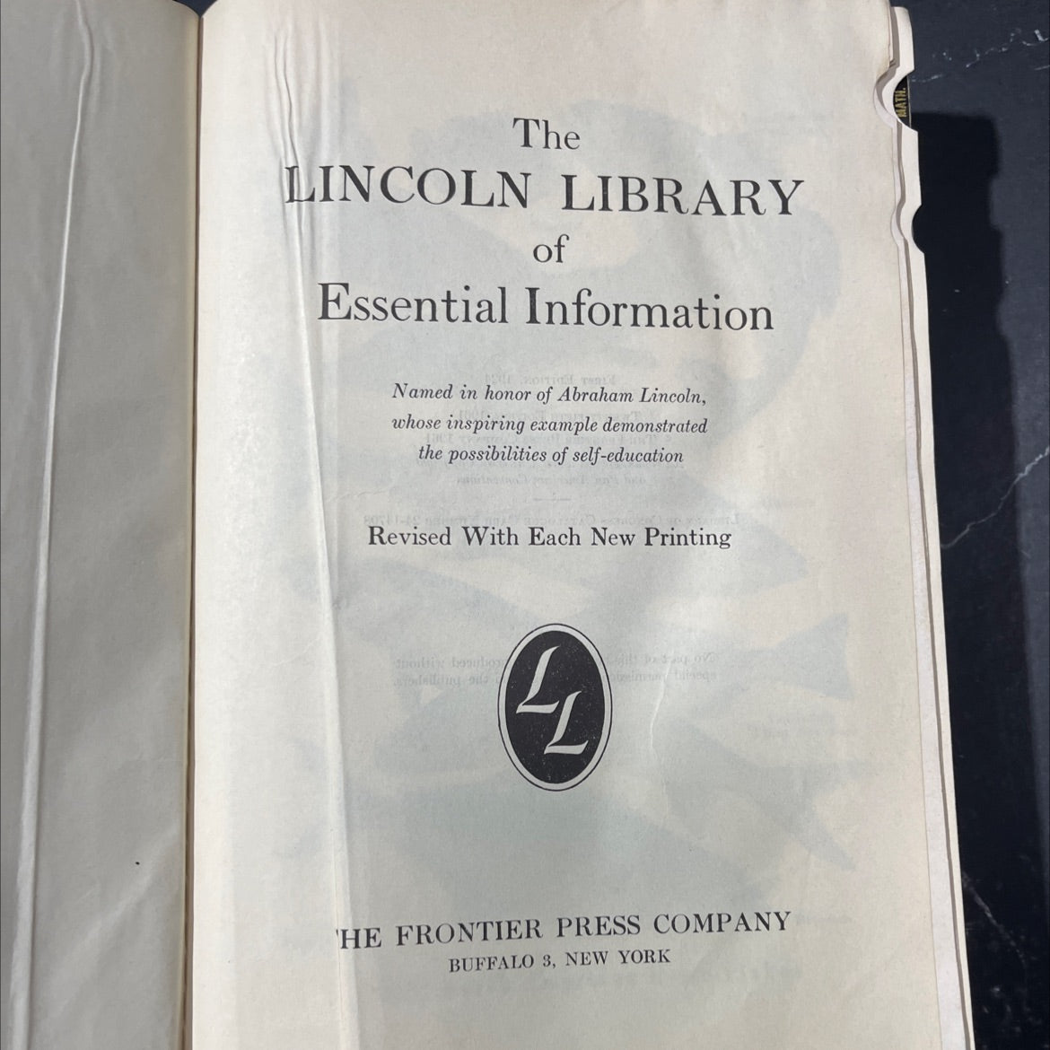the lincoln library of essential information book, by unknown, 1961 Hardcover image 2