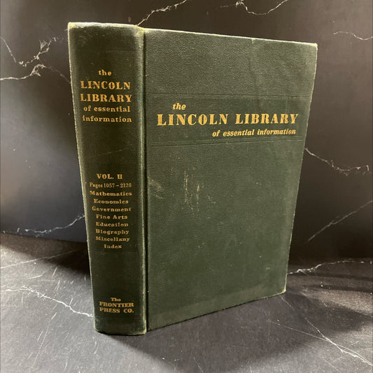 the lincoln library of essential information book, by unknown, 1961 Hardcover image 1