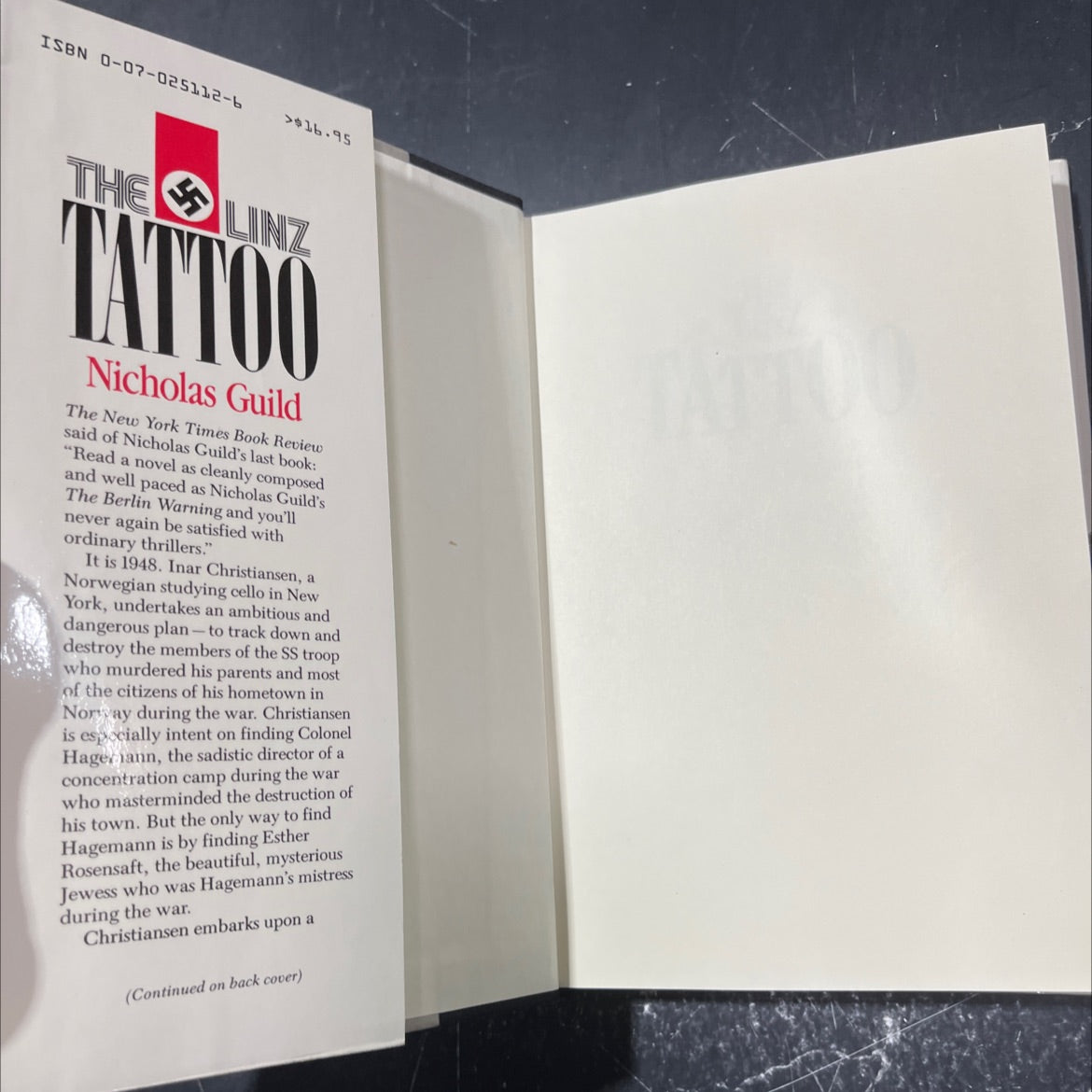 the linz tattoo book, by Nicholas Guild, 1986 Hardcover image 4