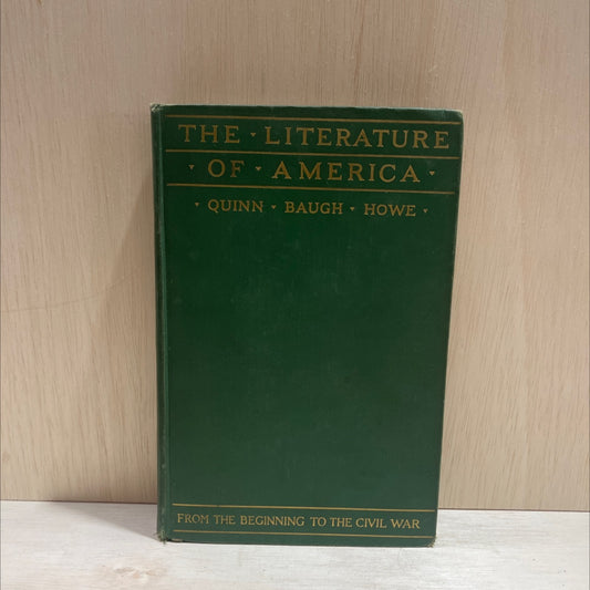 the literature of america an anthology of prose and verse volume i from the beginning to the civil war book, by arthur image 1