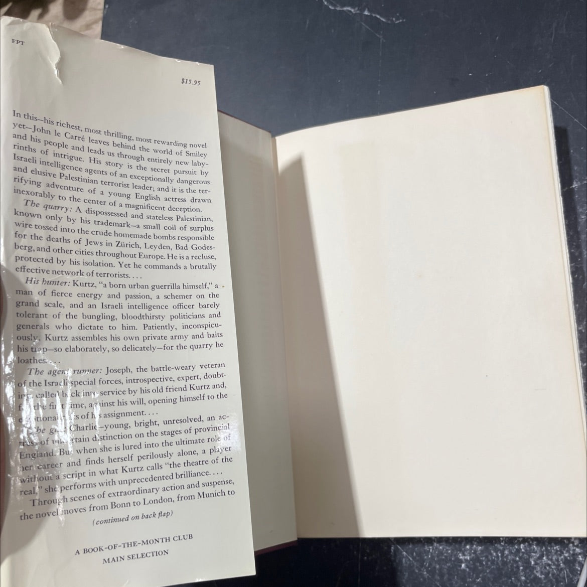 the little drummer girl book, by john le carré, 1983 Hardcover image 4