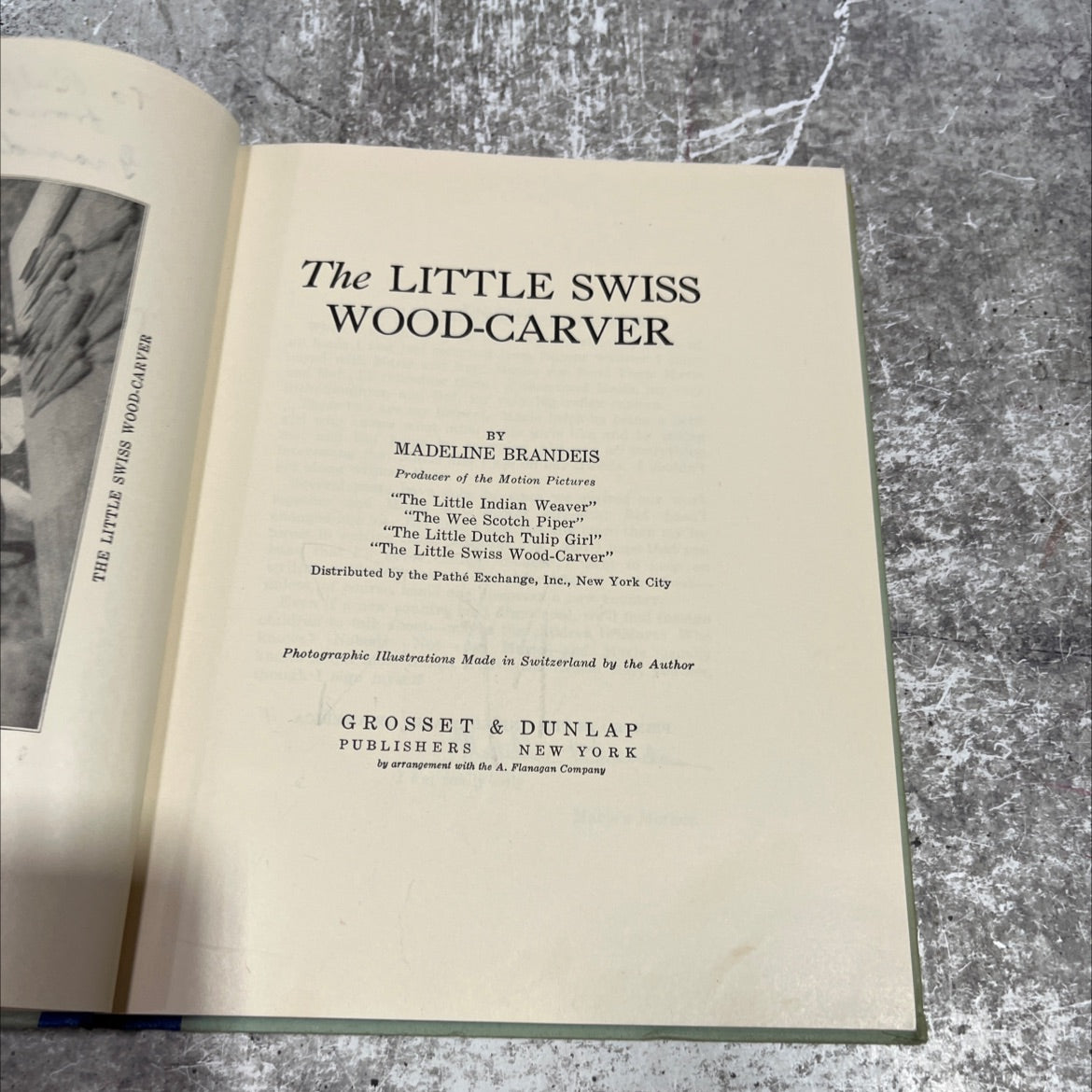 the little swiss wood-carver book, by madeline brandeis, 1929 Hardcover image 2