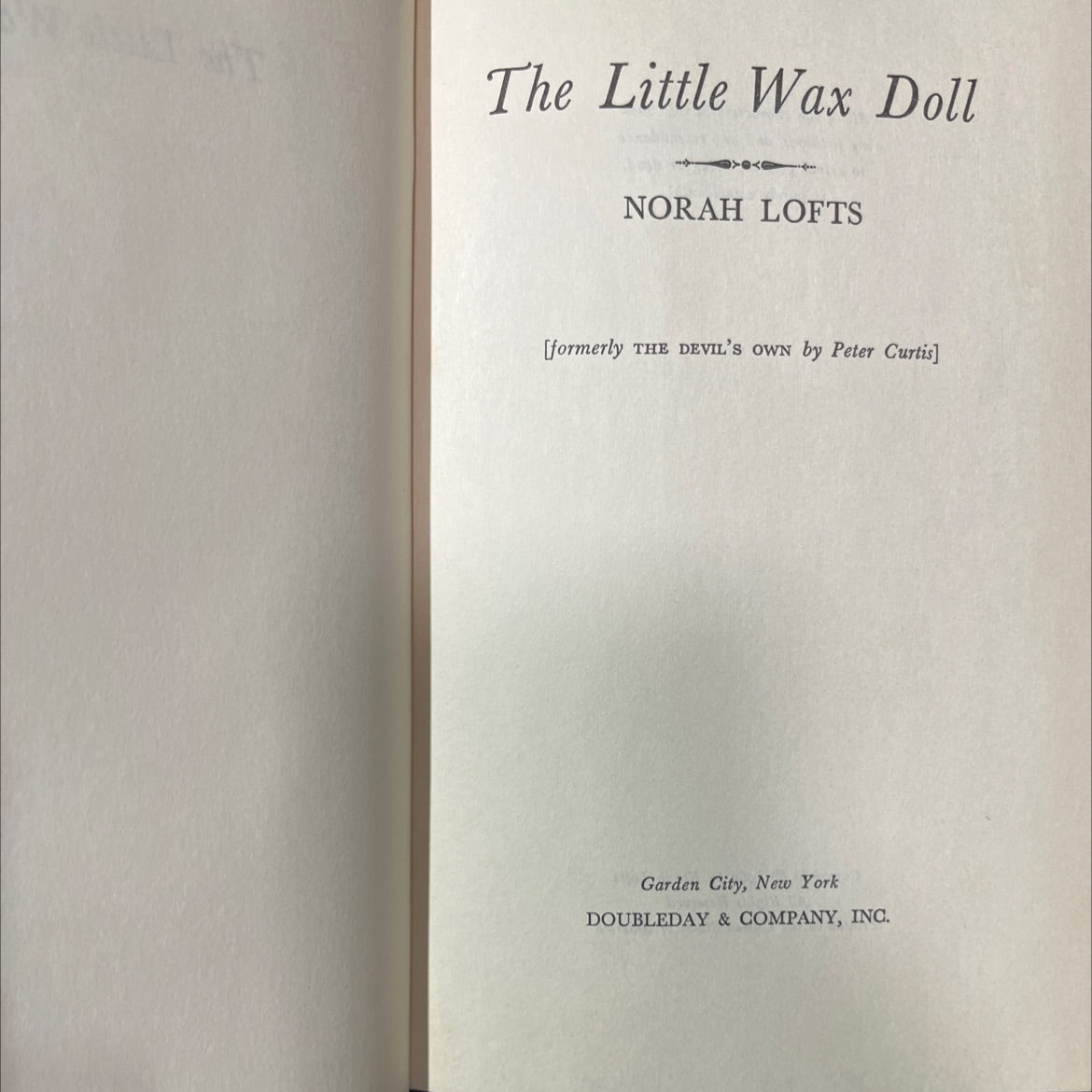the little wax doll book, by norah lofts, 1960 Hardcover image 2