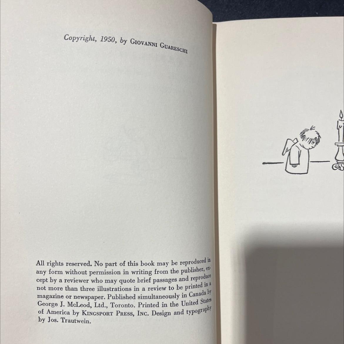 the little world of don camillo book, by giovanni guareschi, 1950 Hardcover image 3