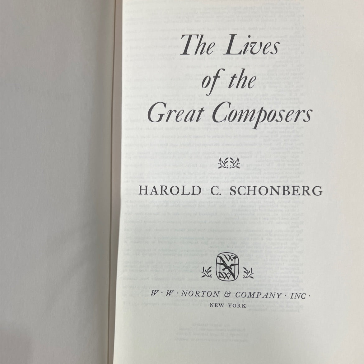 the lives of the great composers book, by harold c. schonberg, 1970 Hardcover image 2
