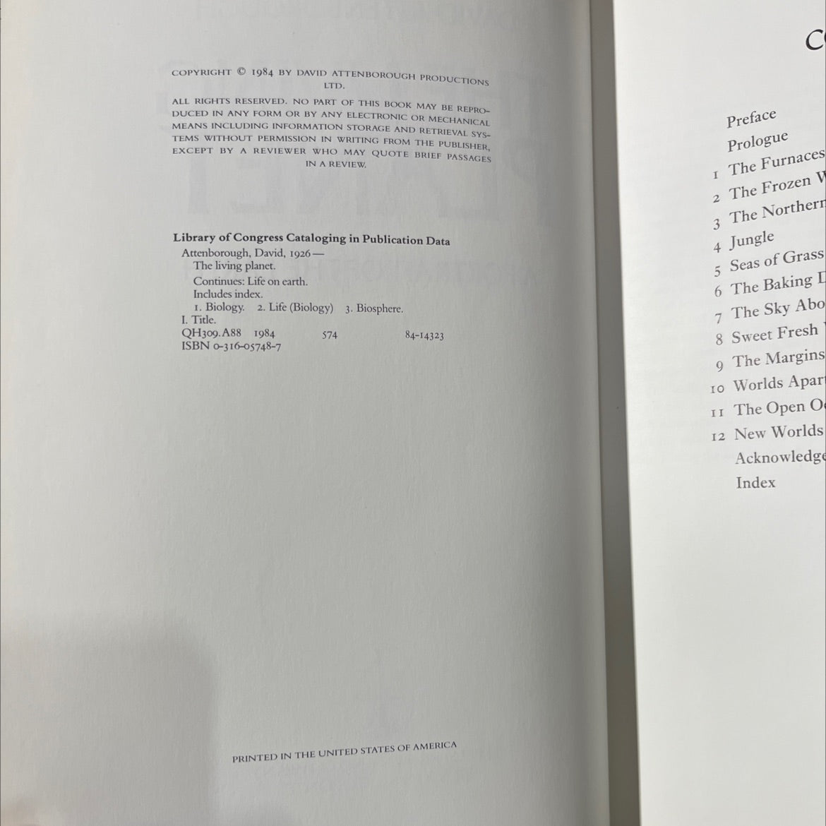 the living planet a portrait of the earth book, by david attenborough, 1984 Hardcover image 3