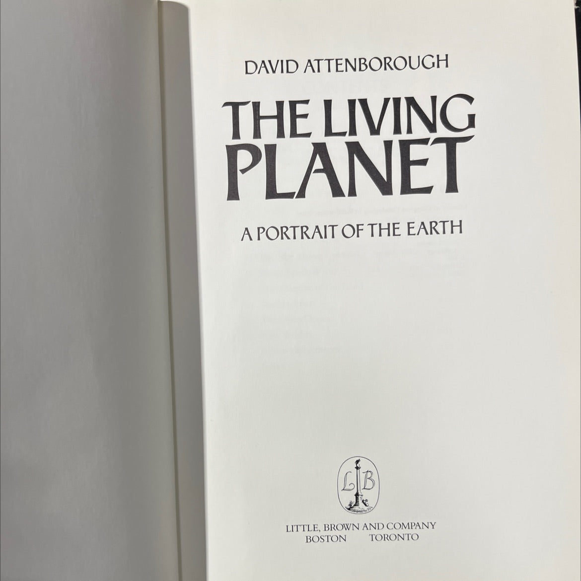 the living planet a portrait of the earth book, by david attenborough, 1984 Hardcover image 2