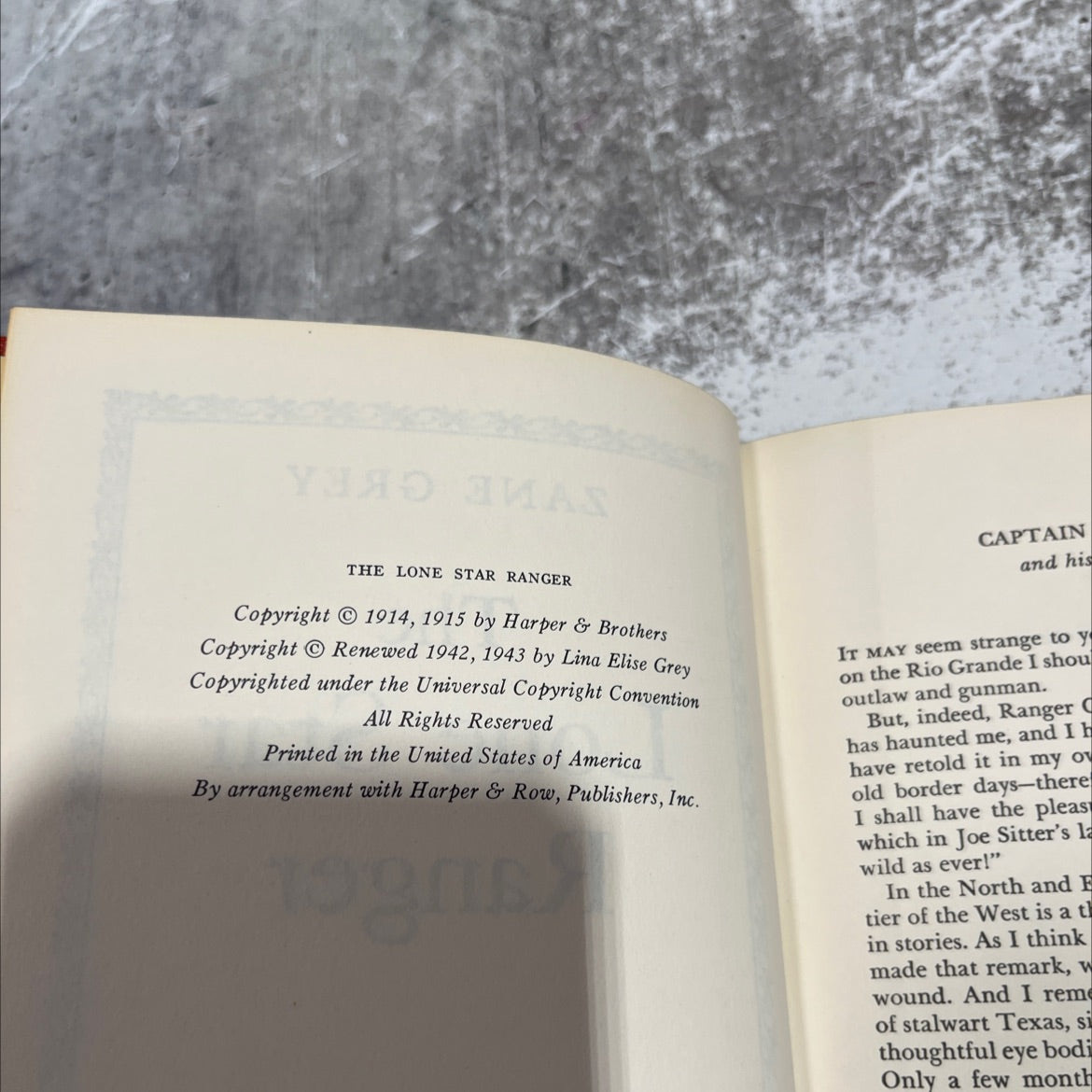 the lone star ranger book, by zane grey, 1943 Hardcover image 3