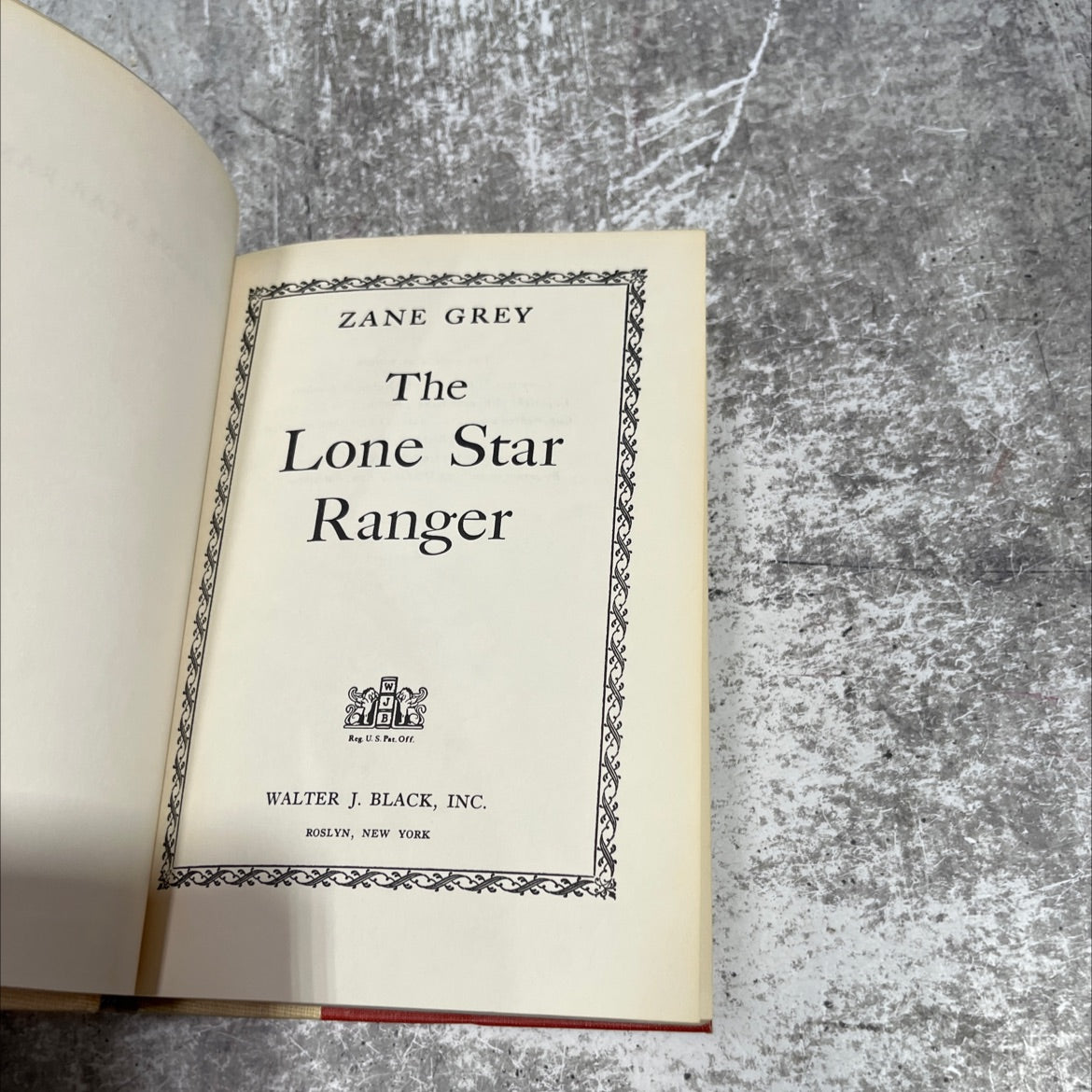 the lone star ranger book, by zane grey, 1943 Hardcover image 2